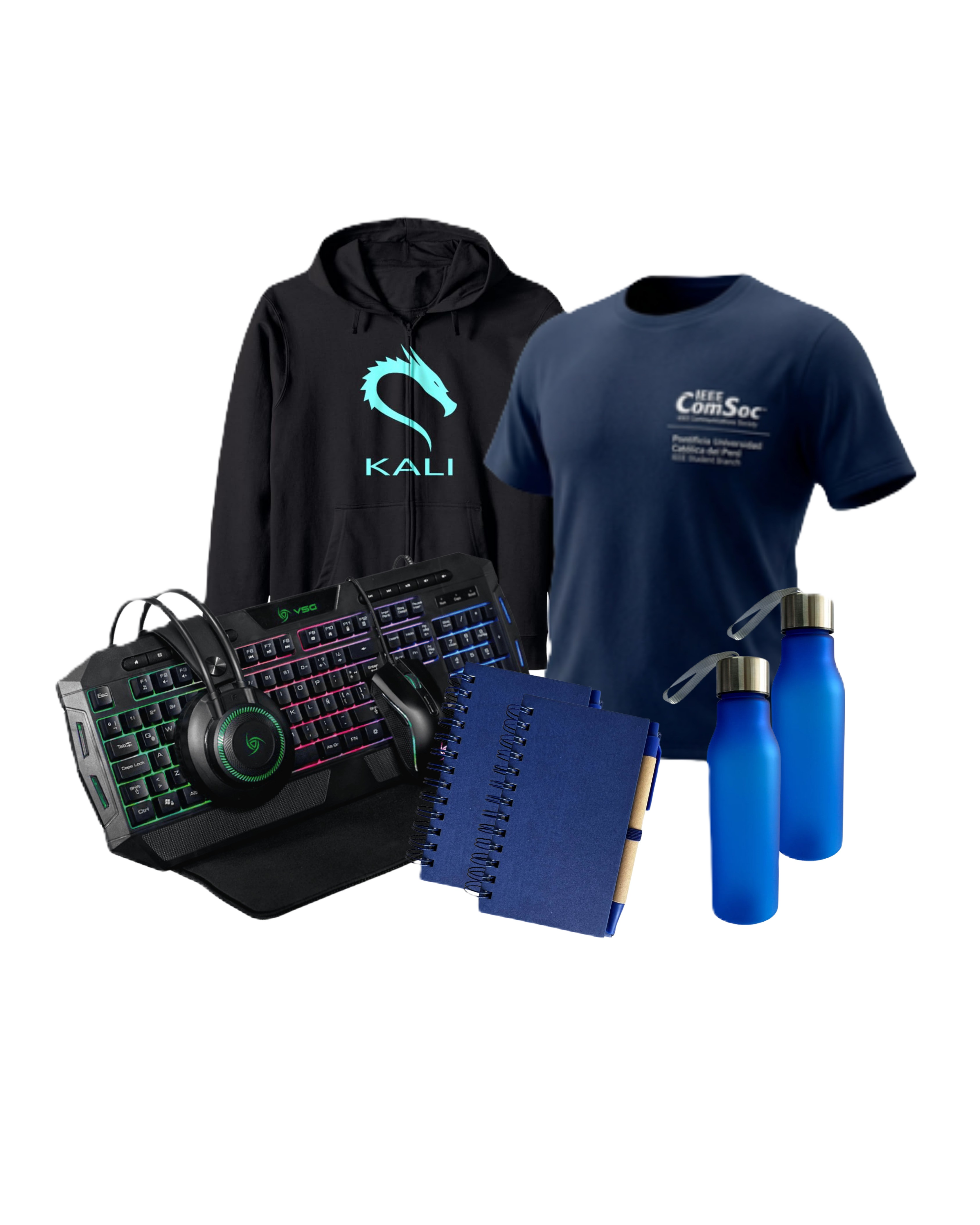 Premios del CTF: kit gamer, polera hacker y merch COMSOC